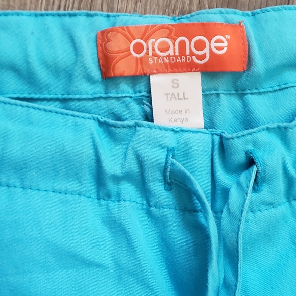Orange standard aqua blue scrub pants size ST - Picture 3 of 3